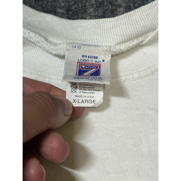 Vintage 80s 90s Logo 7 Chicago Cubs Crewneck Sweatshirt Embroidery - Picture 4 of 5